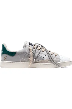 Hidnander Schoenen, Dames, Grijs, 40 EU, Leer, Stripeless Ultimate Atari Dual Chimois Metal Green/ Green
