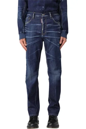 Dsquared2 Jeans, Heren, Blauw, M, Katoen, Coole Distressed Jeans voor Stijlvolle Mannen