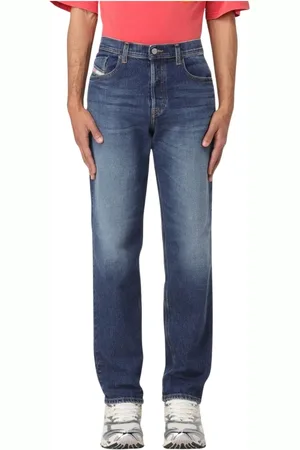 Diesel Jeans, Heren, Blauw, W36, Katoen, Klassieke Straight Jeans