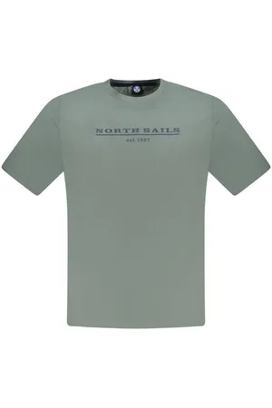 North Sails Tops, Heren, Groen, M, Katoen, Groen Katoen T-Shirt