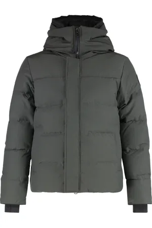 Canada Goose Jassen, Heren, Groen, M, Katoen, Technische stof parka met donsvulling