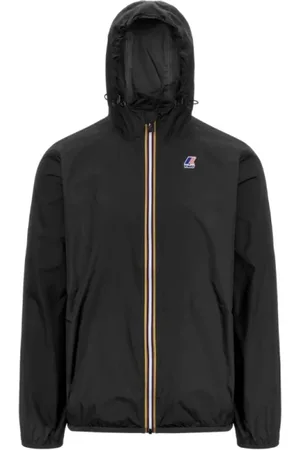 K-Way Jassen, Heren, Zwart, XS, Nylon, Waterdichte korte jas LE Vrai 4.0 Claude