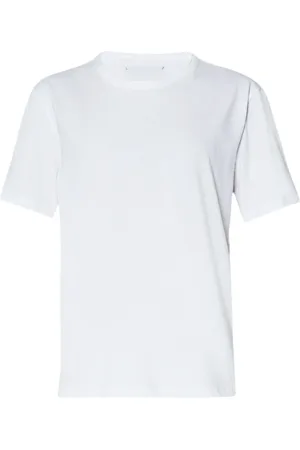 Liu Jo Tops, Dames, Wit, L, Katoen, Wit Katoenen Crew Neck T-Shirt