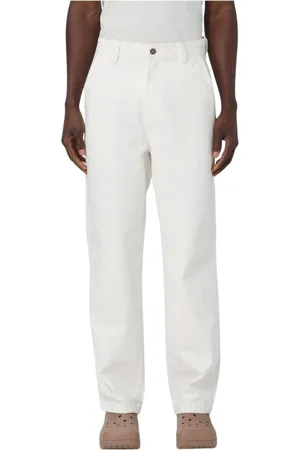 Dickies Jeans, Heren, Wit, W32, Blauwe Canvas Relaxed Fit Jeans