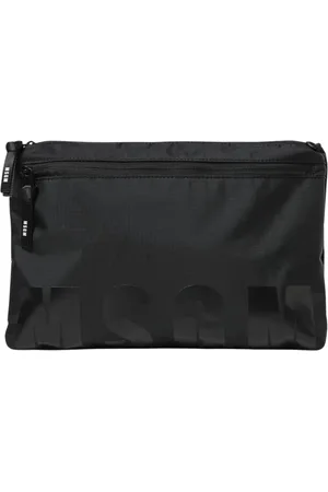 Msgm Tassen, Heren, Zwart, ONE Size, Nylon, Logo Nylon Tas Stijlvol Functioneel Accessoire