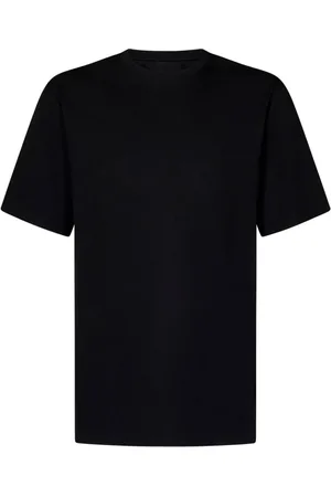 Jil Sander Tops, Heren, Zwart, M, Katoen, Zwart Katoenen Crew Neck T-Shirt