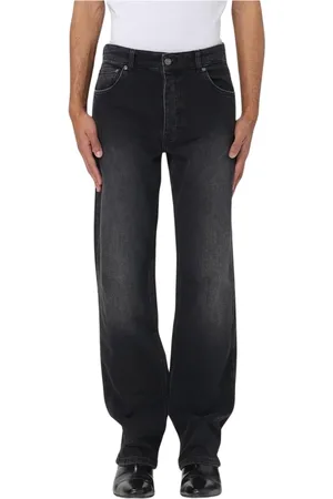 Roberto Cavalli Jeans, Heren, Zwart, W30, Zwarte Straight Leg Jeans