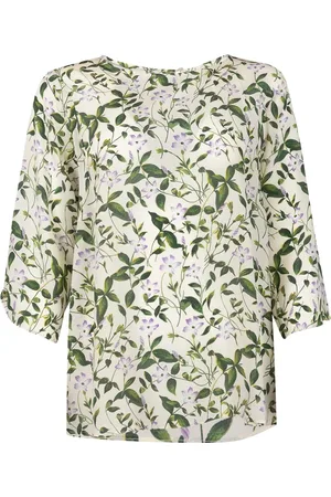 Max Mara Blouses & Shirts, Dames, Groen, M, Groene Bloesemblouse