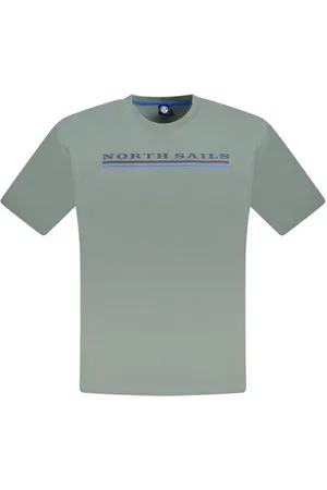 North Sails Tops, Heren, Groen, S, Katoen, Groen Katoenen T-Shirt