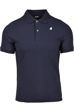 K-Way Tops, Heren, Blauw, 2Xl, Katoen, Katoen Elastaan Polo Shirt