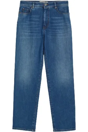 Max Mara Jeans, Dames, Blauw, 2Xs, Denim, Ortisei Straight Jeans