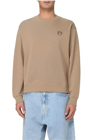 Kenzo Sweatshirts & Hoodies, Heren, , XL, Katoen, Grijze Tiger Head Sweatshirt