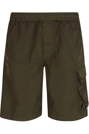 C.P. Company Korte broeken, Heren, Groen, S, Nylon, Groene Cargo Shorts Ss 25