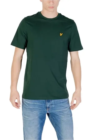 Lyle & Scott Tops, Heren, Groen, XS, Katoen, Groen Katoenen T-shirt