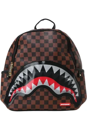 Sprayground Tassen, Heren, Bruin, ONE Size, Geruite Haai Rugzak