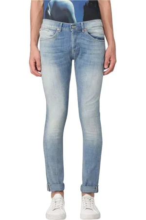 Dondup Jeans, Heren, Blauw, W32, Blauwe Slim Fit Light Wash Jeans