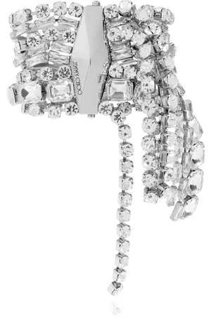 Jimmy Choo Accessoires, Dames, Grijs, M, Armband met kwastjes