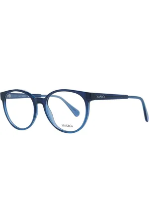 Max&Co. Accessoires, Dames, Blauw, ONE Size, Blauwe Dames Optische Monturen Ronde Volledige Rand