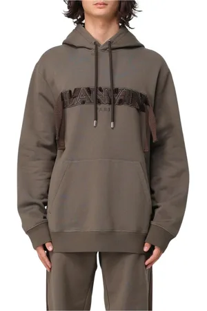 Lanvin Sweatshirts & Hoodies, Heren, , L, Katoen, Geborduurde hoodie in