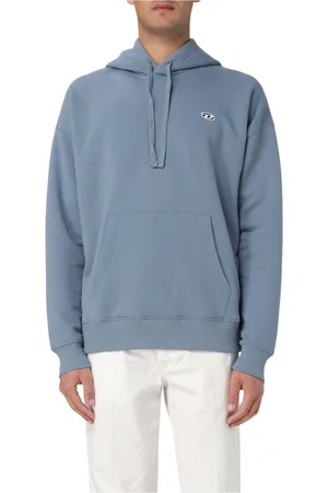 Diesel Sweatshirts & Hoodies, Heren, Blauw, S, Katoen, Blauwe Sweatshirt Sportkleding Stijlvol Hedendaags