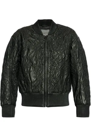Munthe Jassen, Dames, Zwart, S, Leer, Leren Jas ‘Ferril’