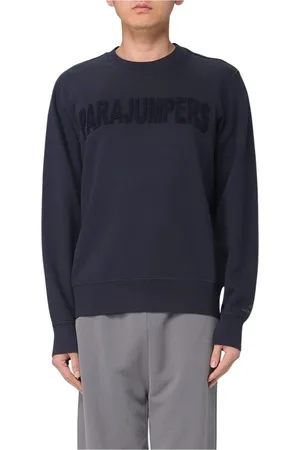 Parajumpers Sweatshirts & Hoodies, Heren, Blauw, 2Xl, Katoen, Geborduurd Logo Sweatshirt