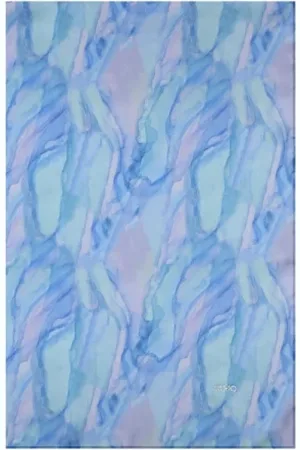 Liu Jo Accessoires, Dames, Blauw, ONE Size, Polyester, Aquarel Patroon Sjaal Sjaal