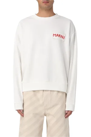 Marni Sweatshirts & Hoodies, Heren, , M, Katoen, Logo Crewneck Sweatshirt