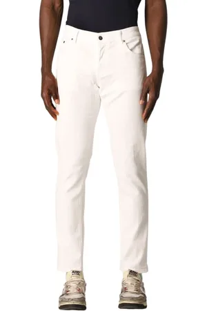 Dondup Jeans, Heren, Wit, W36, Katoen, Straight Jeans