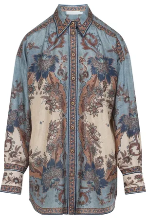 ZIMMERMANN Blouses & Shirts, Dames, Veelkleurig, M, Heren Ascension Style Overhemd