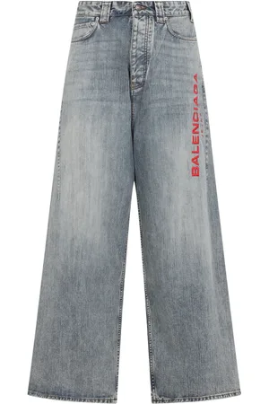 Balenciaga Jeans, Heren, Blauw, L, Casual Baggy Broek voor Dagelijks Gebruik