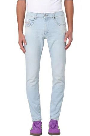 Diesel Jeans, Heren, Blauw, W29, Denim, Vintage Distressed Skinny Jeans
