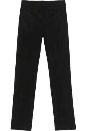 Twin-Set Broeken, Dames, Zwart, L, Katoen, Smalle Rechte Pijp Broek