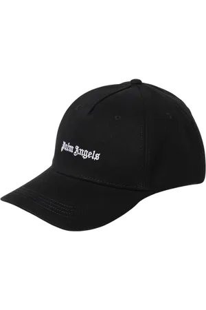 Palm Angels Accessoires, Heren, Zwart, ONE Size, Katoen, Zwarte Baseballpet Stijlvolle Hoed