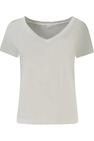 Guess Tops, Dames, Wit, S, Wit Lycra Dames T-Shirt