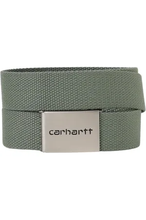 Carhartt Accessoires, Heren, Groen, ONE Size, Katoen, Zwarte Webbing Riem Casual Accessoire