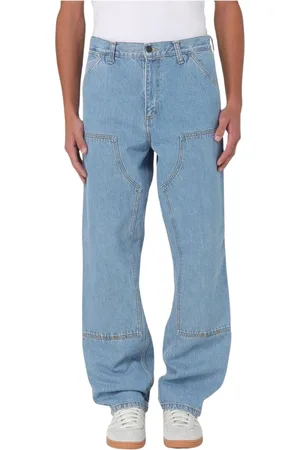 Carhartt Jeans, Heren, Blauw, W32, Katoen, Lichte Was Timmerman Jeans
