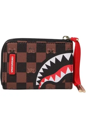 Sprayground Accessoires, Heren, Veelkleurig, ONE Size, Geruite Shark Attack Portemonnee