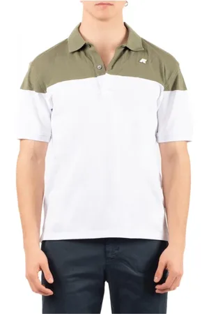 K-Way Tops, Heren, Wit, XL, Stijlvolle Polo Jas voor Mannen