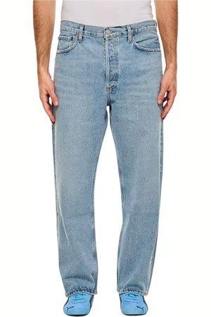AGOLDE Jeans, Heren, Blauw, W31, Katoen, Vintage Blauwe Jeans Klassieke Stijl
