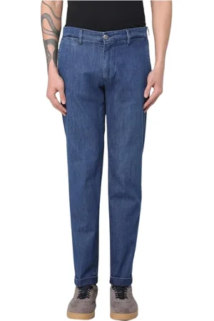 RE-HASH Jeans, Heren, Blauw, W36, Katoen, Klassieke pasvorm blauwe jeans