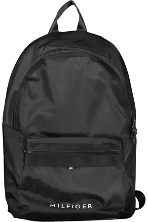 Tommy Hilfiger Tassen, Heren, Zwart, ONE Size, Polyester, Zwarte heren rugzak met laptopvak