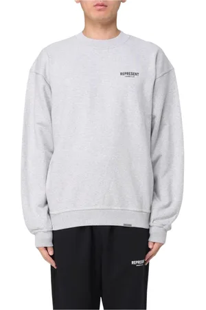 Represent Sweatshirts & Hoodies, Heren, Grijs, S, Katoen, Grijze Sweatshirt met relaxte pasvorm