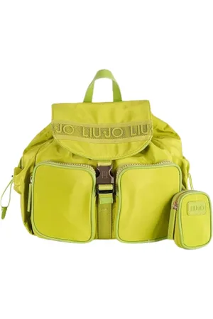 Liu Jo Tassen, Dames, Groen, ONE Size, Polyester, Klassieke groene rugzak met zakken