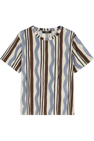 Max Mara Tops, Dames, Veelkleurig, XS, Katoen, Gestreept Katoenen T-shirt Cadine
