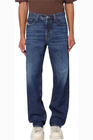 Diesel Jeans, Heren, Blauw, W36, Katoen, Klassieke Straight Jeans