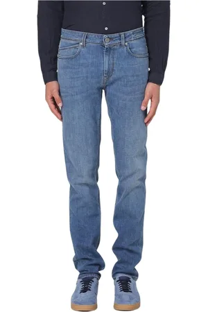 RE-HASH Jeans, Heren, Blauw, W36, Katoen, Blauwe Straight Leg Jeans voor Mannen