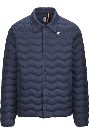 K-Way Jassen, Heren, Blauw, 2Xl, Nylon, Gewatteerde Warme Jas