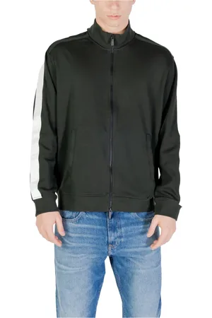 Armani Exchange Sweatshirts & Hoodies, Heren, Groen, L, Katoen, Katoenen Sweatshirt Collectie