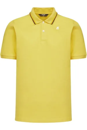 K-Way Tops, Heren, Geel, M, Katoen, Gele Slim Fit Polo Shirt Jud